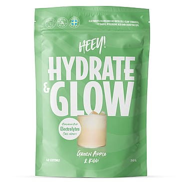 Heey! Hydrate & Glow Electrolytes Green Apple & Kiwi 240 g