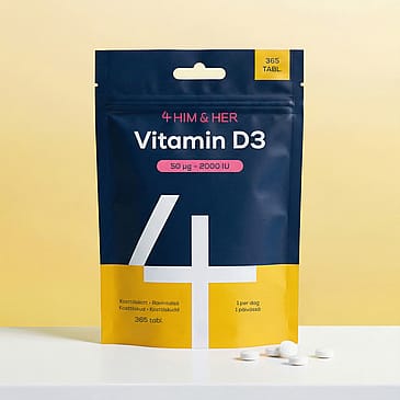 4 HIM & HER Vitamin D3 365 stk.