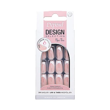 Depend Design Selection Coffin Nord French White Chrome Short