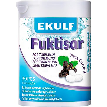 Ekulf Black Currant Sugetabletter 30 stk.