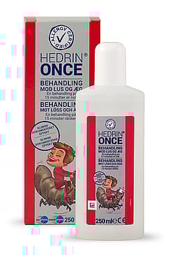 Hedrin Once gel lusebehandling 250 ml