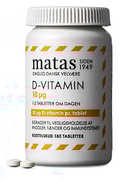 Matas Striber D-vitamin 10 µg 180 tabl.