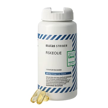 Matas Striber Fiskeolie 1000 mg 140 kaps.