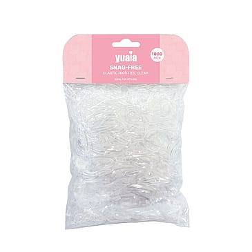 Yuaia Haircare Snag Free Elastikker Clear 1000 stk