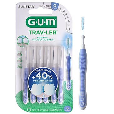 GUM TravLer Lyslilla, 6 stk.