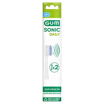 GUM Sonic Daily Børstehoveder 2 stk