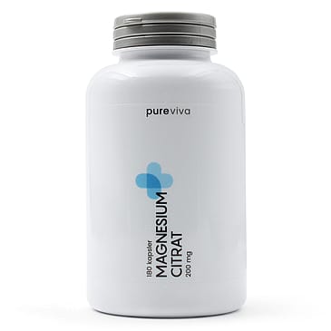 Pureviva Magnesium Citrat 200 mg 180 kaps.