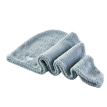 Yuaia Haircare Microfiber Hair Turban Lyseblå