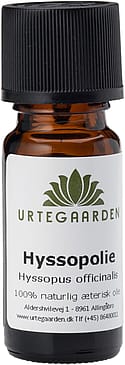 Urtegaarden Hyssopolie (Hyssopus officinalis) 100 % Naturlig Æterisk Olie