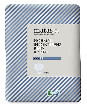 Matas Striber Normal Inkontinens Bind til Mænd 14 stk