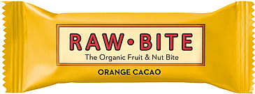 Rawbite Frugt- og nøddebar Glutenfri Ø Orange Cacao 50 g