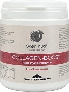 Natur Drogeriet Collagen-Boost med hyaluronsyre – hindbærsmag 350 g