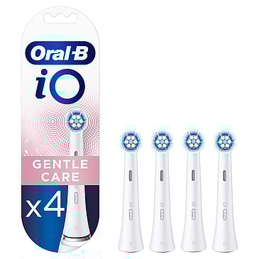 Oral-B iO Gentle Care Børstehoveder 4 stk Hvid