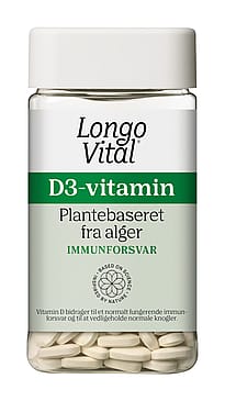 Longo Vital D-vitamin 25 µg, plantebaseret 180 stk