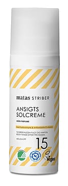 Matas Striber Ansigtssolcreme SPF 15 Uden Parfume 50 ml