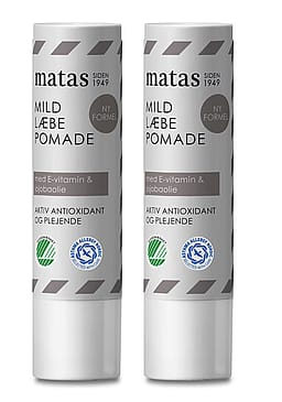 Matas Striber Mild Læbepomade Uden Parfume 2 x 4 g