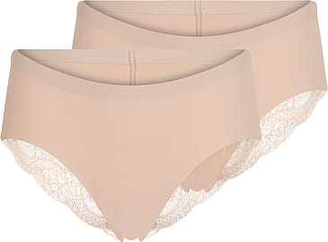 Laze Tai Trusse Mmkrofiber m. blonde 2-pak Nude 38