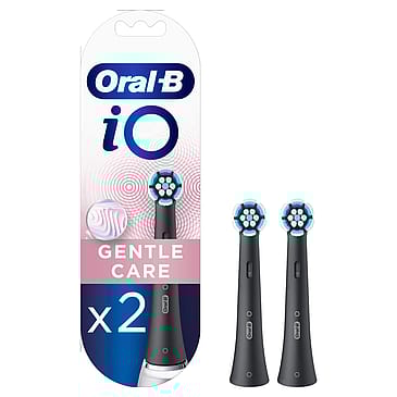 Oral-B iO Gentle Care Børstehoveder 2 stk Sort