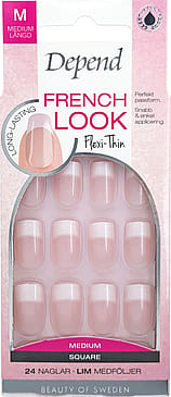 Depend French Look Medium Square Pink Shimmer