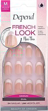 Depend French Look Rosa Kunstige Negle Medium