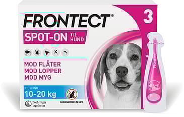 Frontect Spot-on, opløsning til hund 10-20 kg 3 stk.