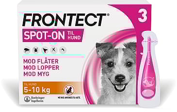 Frontect Spot-on, opløsning til hund 5-10 kg 3 stk.
