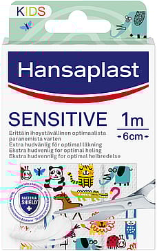 Hansaplast Kids Sensitive Length 100 x 6 cm M/Dyr 20 stk