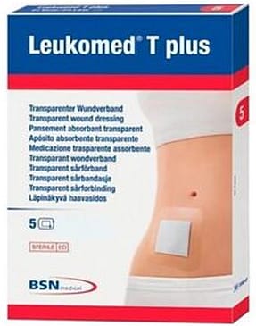Leukomed T-Plus Filmbandage 10x30cm 5 stk