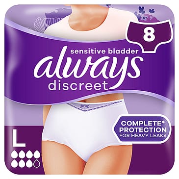 Always Discreet Inkontinenstrusse Plus Large 8 stk