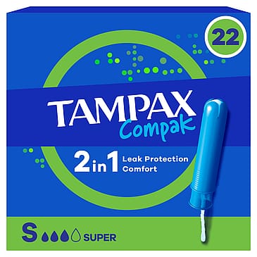 Tampax Compak Super Tampons SP 22 pcs