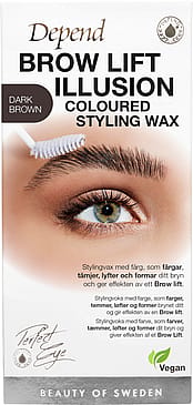 Depend Perfect Eye Brow Lift Illusion Styling Wax D. Brown