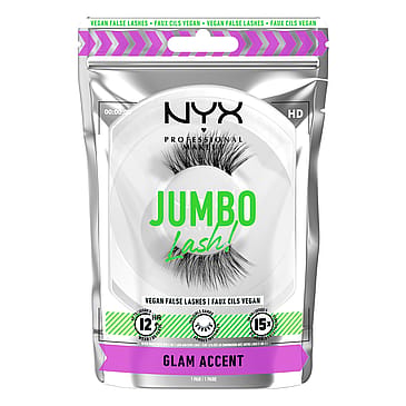 NYX PROFESSIONAL MAKEUP Jumbo Lash! Vegan False Lashes 6 Glam Accent