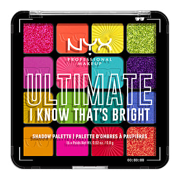 NYX PROFESSIONAL MAKEUP Ultimate Shadow Palette 16 Pan 04W I Know That's Bright