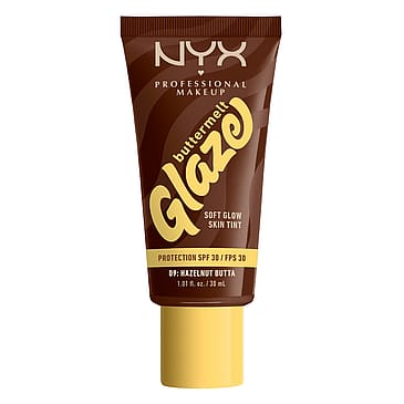 NYX PROFESSIONAL MAKEUP Buttermelt Glaze Soft Glow Skin Tint SPF30 09 Hazelnut Butta
