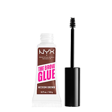 NYX PROFESSIONAL MAKEUP The Brow Glue 05 Black Lamination Gel 03 Medium Brown