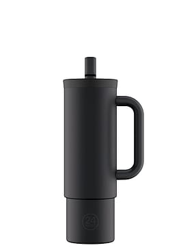 24Bottles Straw Cup Tuxedo Tuxedo Black 800 ml