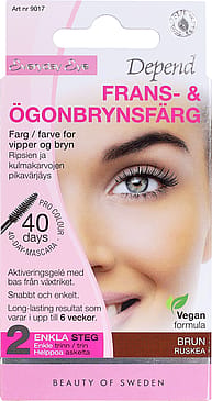Depend Vippe- og Brynfarve Brun