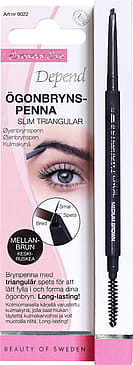 Depend Øjenbrynspen Slim Triangular Mellembrun