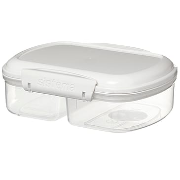 Sistema Opbevaringsboks Split Bakery Hvid 630 ml