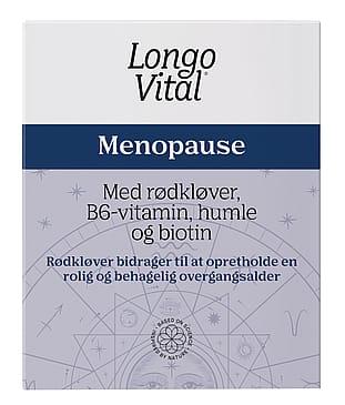 Longo Vital Menopause med rødkløver, B6-vitamin , humle og biotin 60 stk