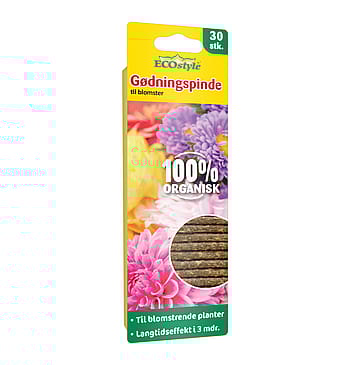 ECOstyle Blomster gødningspinde 30 stk.