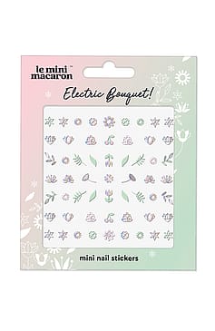 Le mini macaron Mini Nail Art Stickers Electric Bouquet