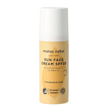 Matas Natur Sun Face Cream SPF 30 Uden Parfume 50 ml