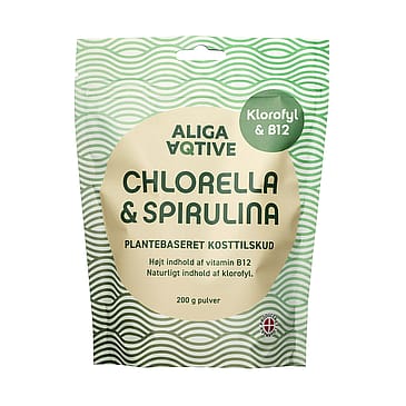 Aliga Aqtive Chlorella og Spirulina 200 g