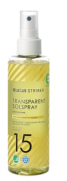 Matas Striber Solspray Transparent SPF 15 Uden Parfume 195 ml