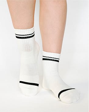 Pointe Studio Varsity Grip Ankle White 39-42
