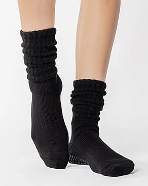 Pointe Studio Slouch Crew Grip Sock Black 39-42