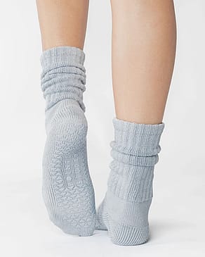 Pointe Studio Slouch Crew Grip Sock Sky 39-42