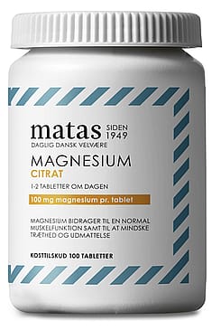 Matas Striber Magnesium Citrat 100 tabl.