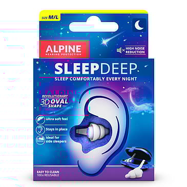 Alpine Hearing Protection Ørepropper SleepDeep Regular 2 stk